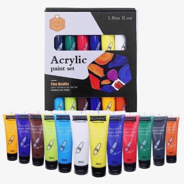 Keep Smiling Acrylic Set of 12 Colors-30 ml - Image 2