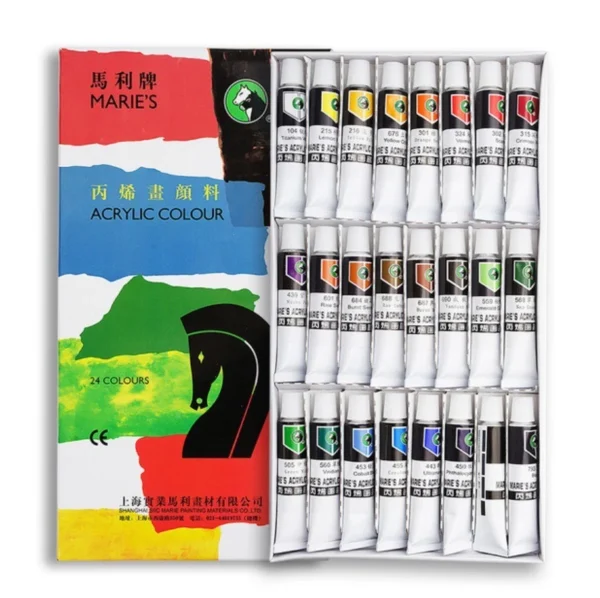 Marie's Acrylic Colour 12ML 24 Colour Set - Image 4