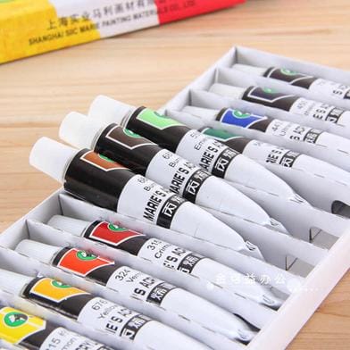 Maries Acrylic Color Tube Set of 12, 18, 24 colors ( 12 ml)