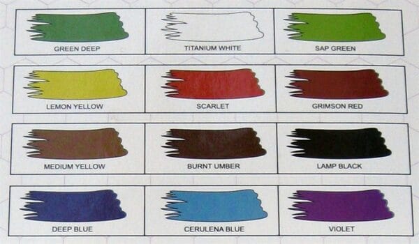Keep Smiling 7112F Fabric Paints 12 Colour Set with Brush - Image 3