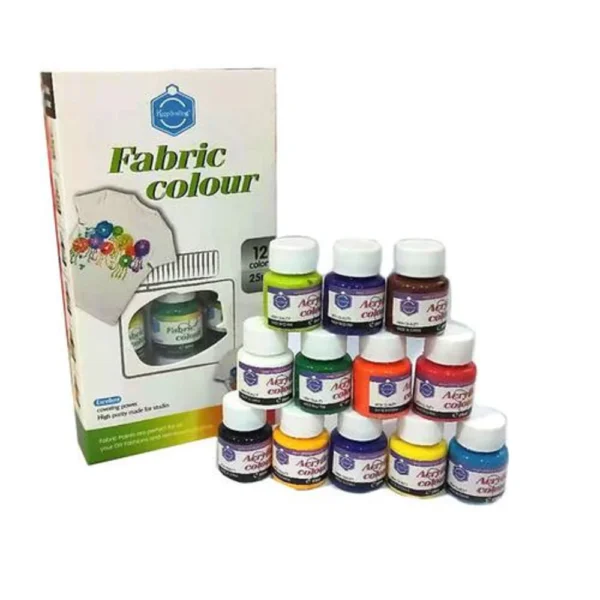 Keeps Smiling Fabric Colour 12pc 25ML - Image 2